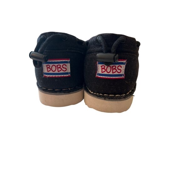 BOBS Skechers Chill Flex Black Slip On Shoes Memory Foam Insoles Canvas Size 7 - Picture 3 of 8